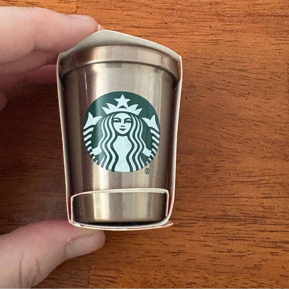 NWT: Starbucks • Stainless Steel Cold Cup Ornament